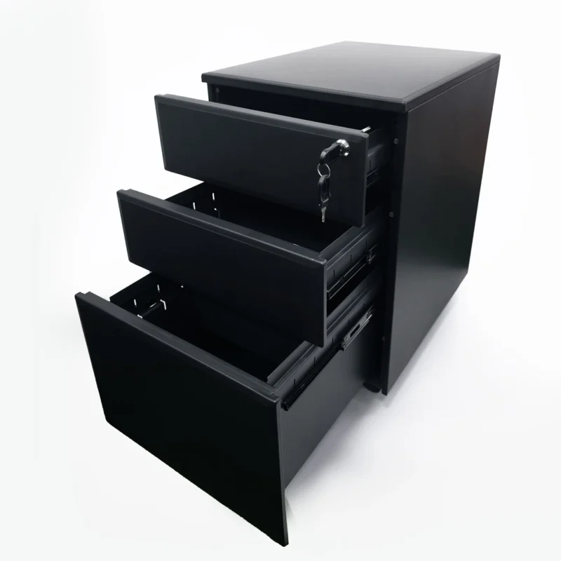 Modern stylish metal pedestal drawer from Iconic office furniture.