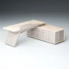 Modern and luxury Office Furniture Flare L Shape Executive Desk