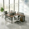 Fusion Face to Face Workstation for 2 People with Storage
