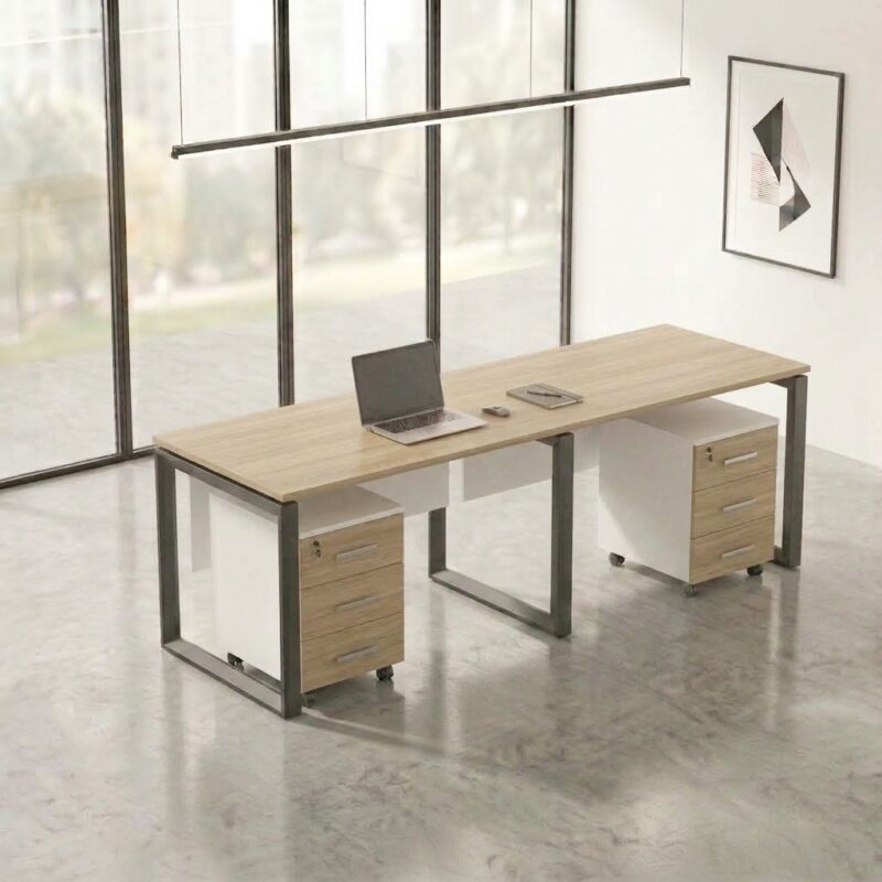 Link Linear Workstation For 2 People