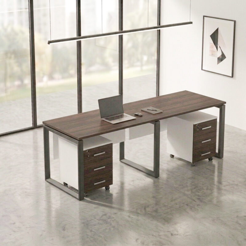 Link Linear Workstation For 2 People