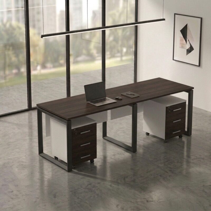 Link Linear Workstation For 2 People