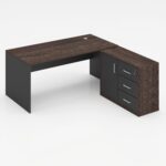 Budget L-Shape Manager Desk with Storage