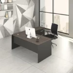 Budget L-Shape Manager Desk with Storage