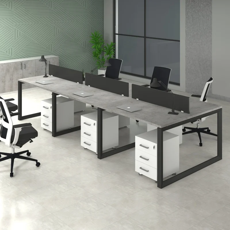 Ally Face to Face Workstation Desks for 6 People
