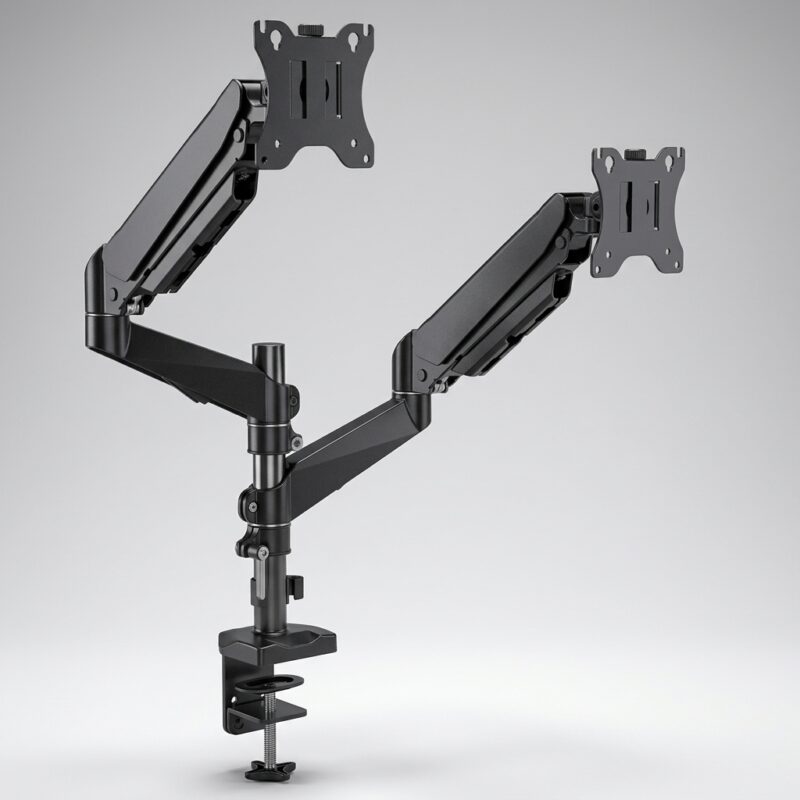 Heavy-Duty Dual Monitor Desk Mount