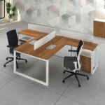Fusion Face to Face Workstation for 2 People with Storage