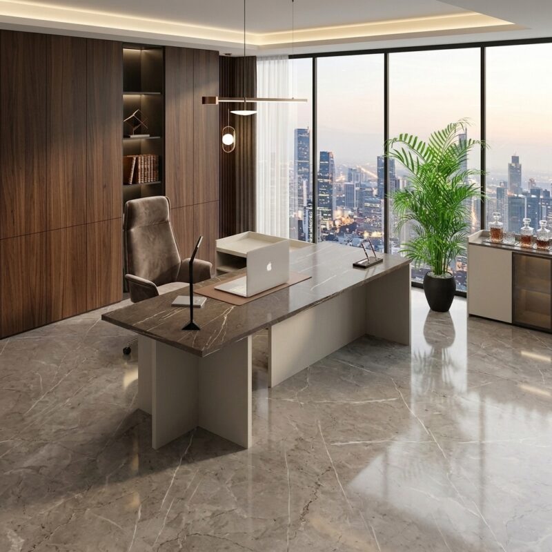 Office Furniture Haze L Shape Executive Desk