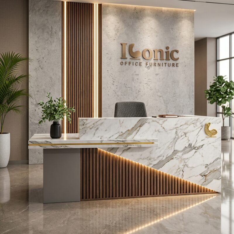 Office furniture in Dubai, Furniture for office, Office desks, Aj Reception Desk