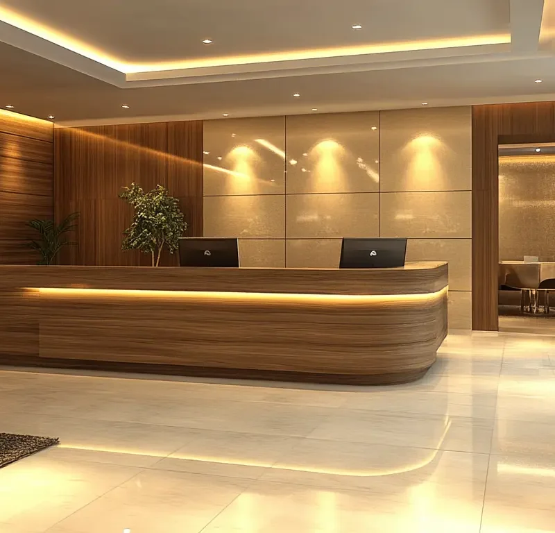 Custom-made Modern Reception Desk in Dubai