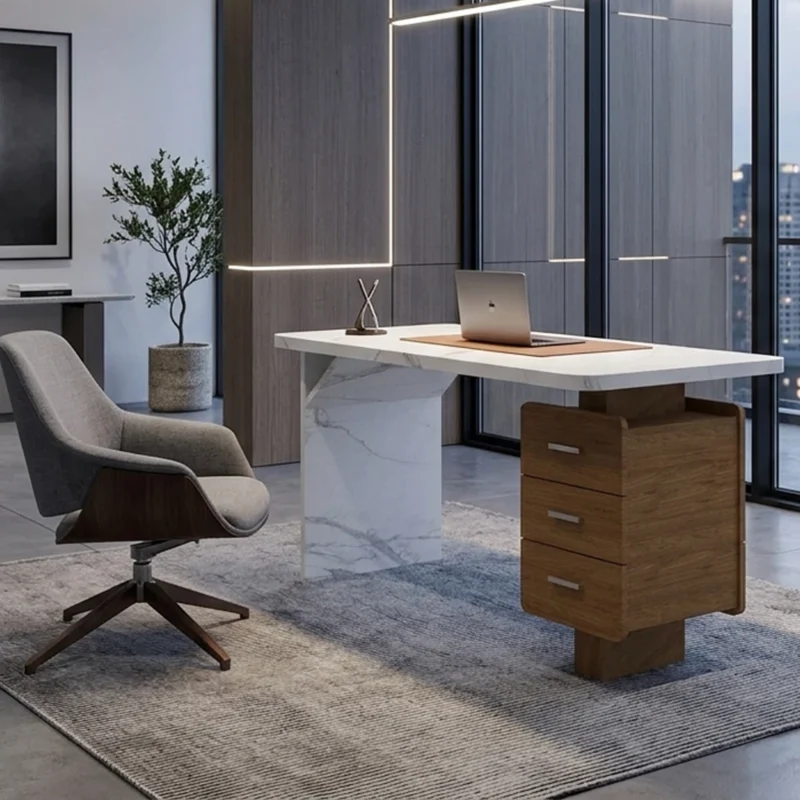 Customized Office Furniture Awa L Shape Executive Desk