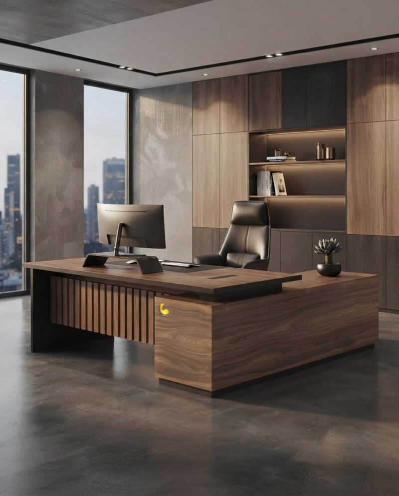 Customized Office Furniture Glory L Shape Executive Desk