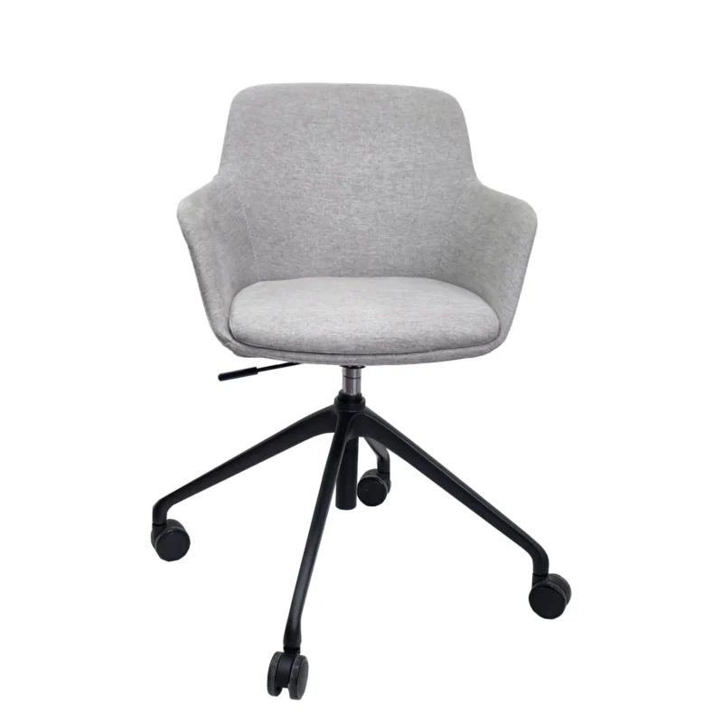 The premium, modern liz medium-back fabric meeting chair is the best choice for stylish and comfortable seating for any meeting room.