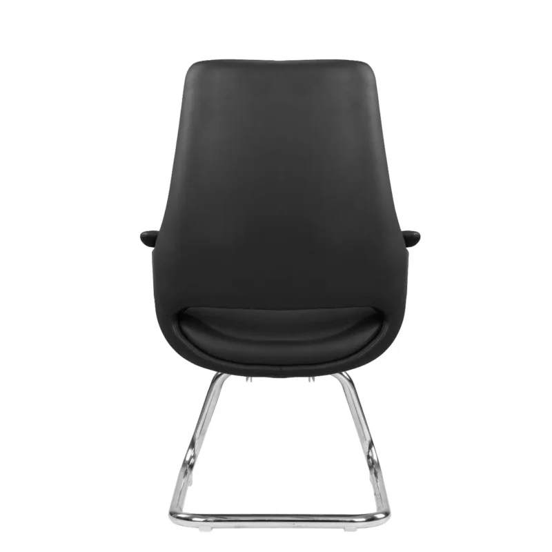 The premium, modern low-back leather visitor chair is the best choice for stylish and comfortable seating.