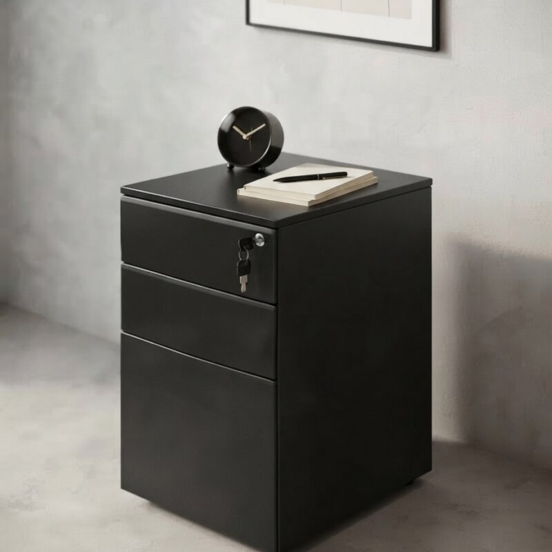 Modern stylish metal pedestal drawer from Iconic office furniture.