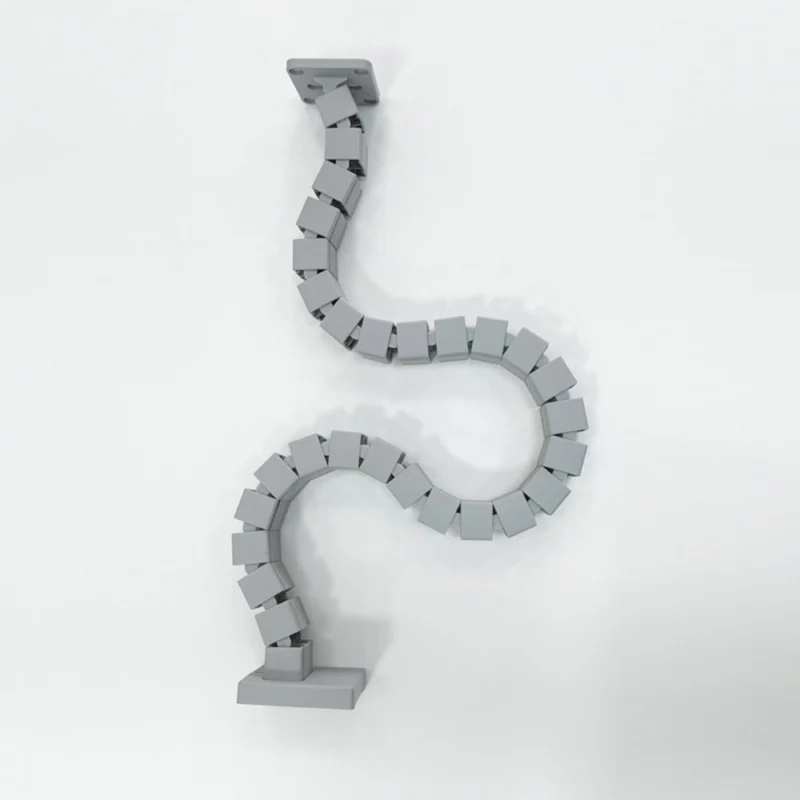 Ray Snake Cable for wire management in a office desk