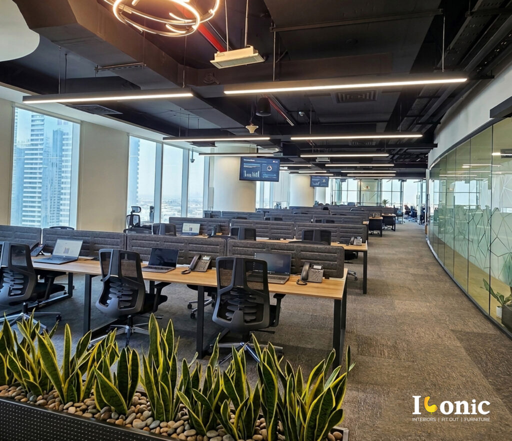 Iconic office furniture completed projects. Modern ,Smart , luxury and Innovative workstation area from Iconic office Furniture Dubai.