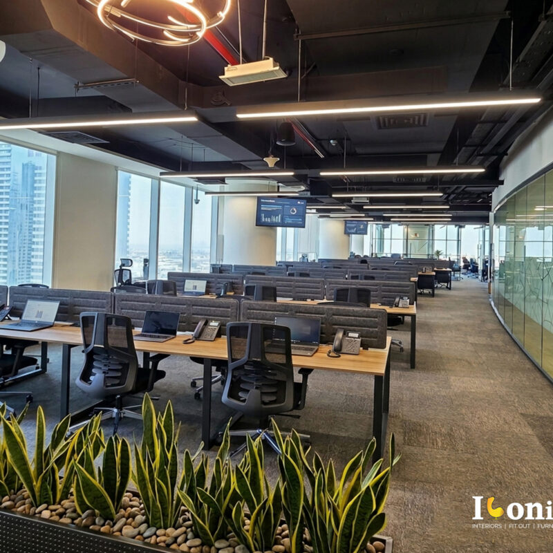 Iconic office furniture completed projects. Modern ,Smart , luxury and Innovative workstation area from Iconic office Furniture Dubai.