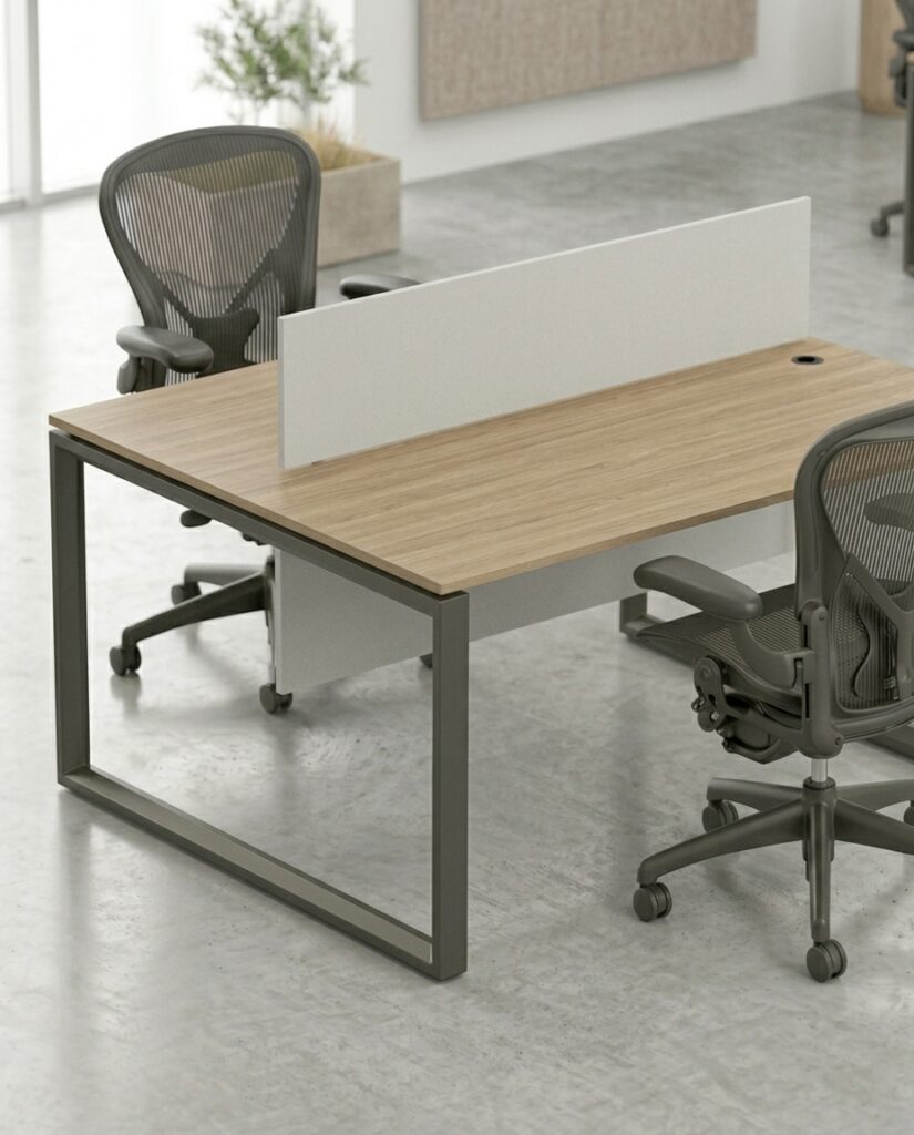 Ally 2pax L Workstation desk-1L