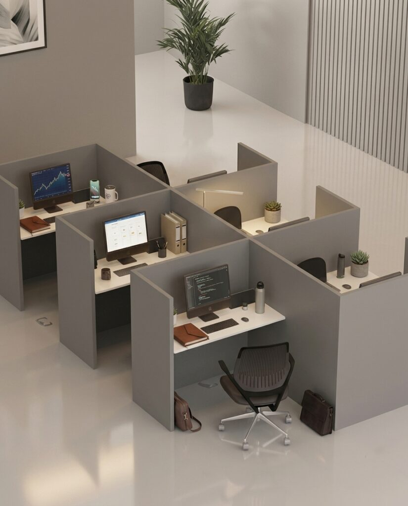 Cluster Wooden Workstation desk