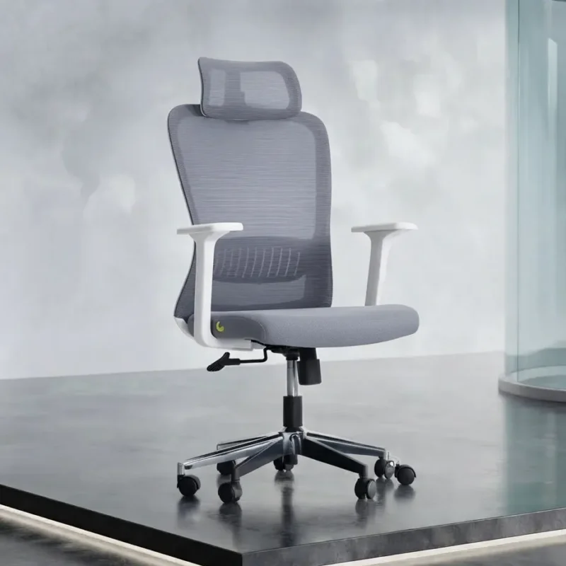 Cozy Grey Ergonomic Chair 1