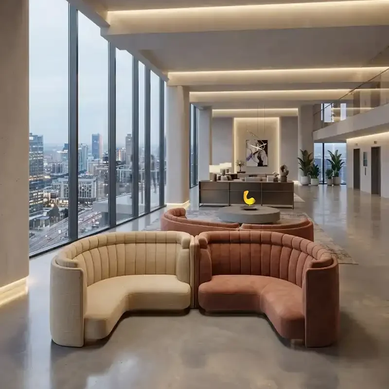 Duo Curve Sofa - Office Furniture in Dubai