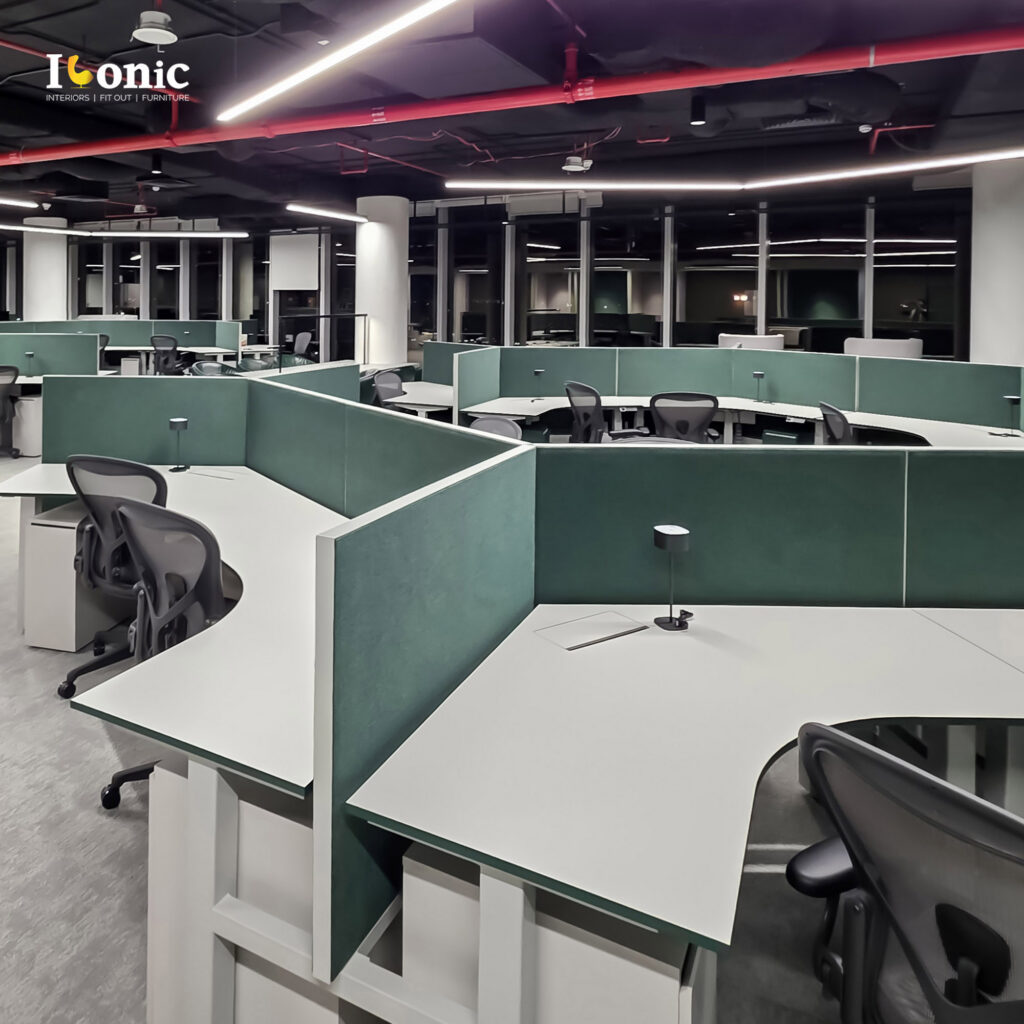 Iconic office furniture completed projects. Modern ,Smart , luxury and Innovative workstation area from Iconic office Furniture Dubai.