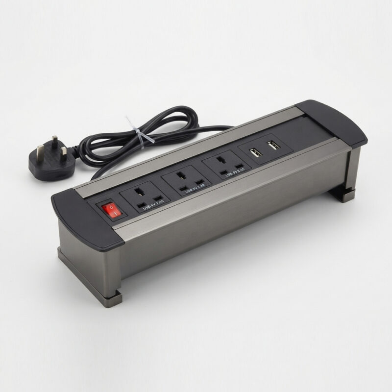 Sleek Desktop Power & USB Hub