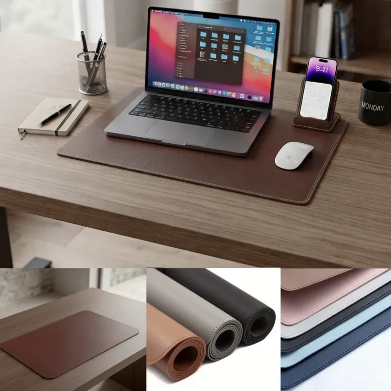 Premium Leather Desk Pad & Mat | Waterproof & Smooth Mouse Pad